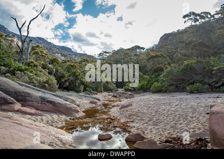 Verschlafene Bay, Freycinet National Park, Tasmanien, Australien Stockfoto