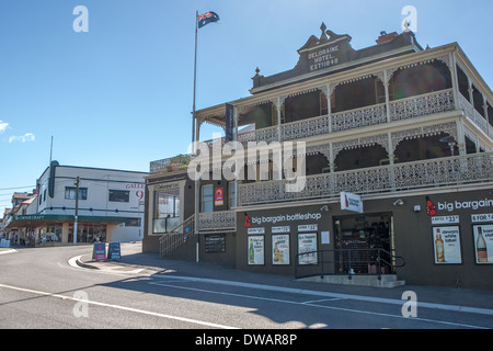 Historisches Deloraine Hotel, Tasmanien, Australien Stockfoto