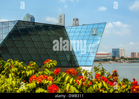 Louis Vuitton Concept-store, Uferpromenade, Marina Bay Sands, Singapur Stockfoto