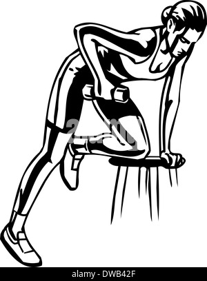 Women's Fitness - Illustration. Stockfoto