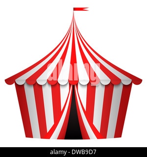 Illustration des Zirkus-Zelt Stockfoto