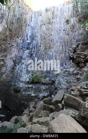 Geologische Funktion Los Tercios Wasserfall in der Nähe von Suchitoto auf El Salvador Stockfoto