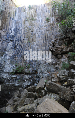 Geologische Funktion Los Tercios Wasserfall in der Nähe von Suchitoto auf El Salvador Stockfoto