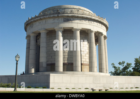 George Rogers Clark Memorial zu Ehren der amerikanischen Eroberung der Festung Vincennes, Indiana, 1779. Digitale Fotografie Stockfoto