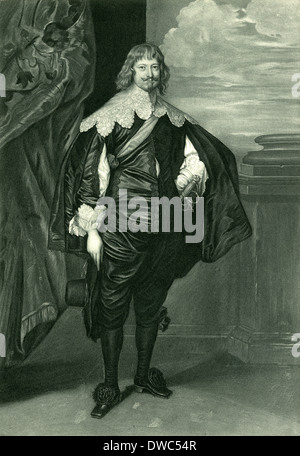 Antik, Gravur, William Cavendish, 1. Herzog von Newcastle-upon-Tyne. Stockfoto