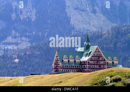 Prince Of Wales Hotel befindet sich in Waterton Lakes Nationalpark, Alberta, Kanada. Stockfoto