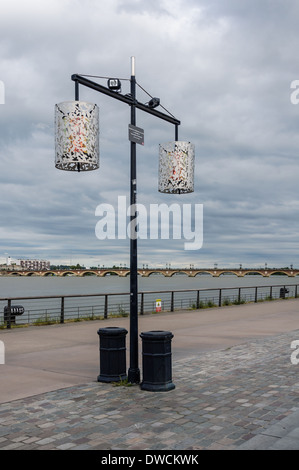 Platzieren Sie De La Bourse - Bordeaux, Frankreich. Stockfoto