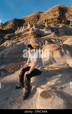 Badlands, Willow Creek Hoodoos, Drumheller, ASlberta, Kanada Stockfoto