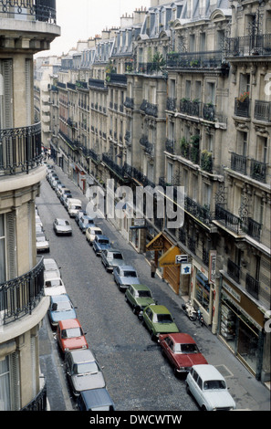 Rue Lamarck in Paris Frankreich Französisch Straße 1981 Stockfoto