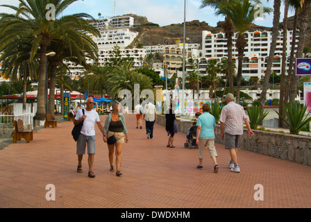 Paseo Maritimo Promenade, Puerto Rico, Gran Canaria, Insel, Kanaren, Spanien, Europa Stockfoto