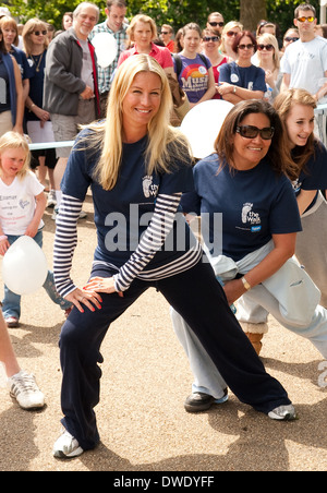 Celebrity Denise Van Outen in London Stockfoto