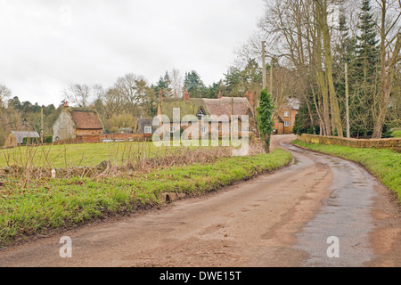 Das Dorf des unteren Harlestone Northamptonshire Stockfoto