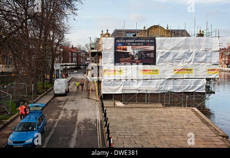 Ehemaliger Lagerumbau auf Wohngebäude Büros Baustelle York North Yorkshire England Großbritannien Großbritannien Großbritannien Großbritannien Großbritannien Großbritannien Großbritannien Großbritannien Großbritannien Großbritannien Großbritannien Großbritannien Großbritannien Stockfoto