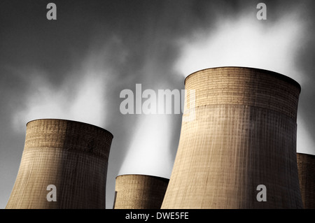 Türme am Ratcliffe auf Soar Kraftwerk in Nottinghamshire, England UK Stockfoto