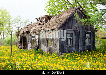 Verfallenes Bauernhaus Stockfoto