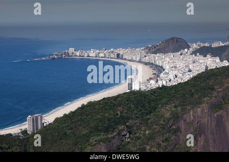 Blick vom Zuckerhut, Copacabana, Rio De Janeiro, Stockfoto