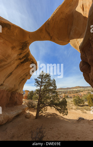 Metate Arch im Devils Garden in der Nähe von Escalante im US-Bundesstaat Utah Stockfoto