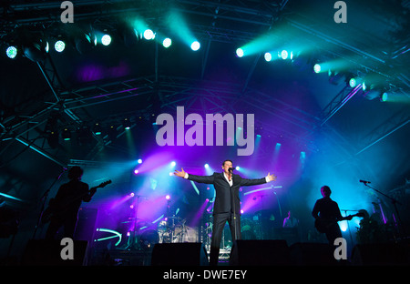 Tony Hadley live auf Chilfest 2013, Tring, Hertfordshire Stockfoto