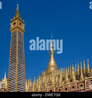 Die buddhistische Tempelanlage der Mohnyin Thambuddhei Paya in Monywa in der Sagaing Division der zentralen Myanmar (Burma). Stockfoto