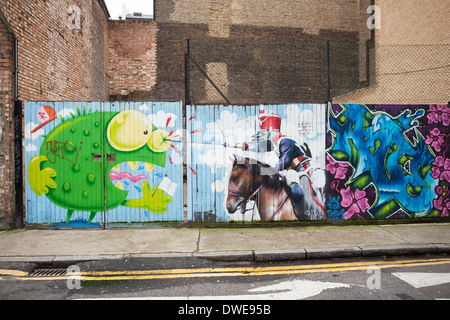 Street-Art in Shoreditch, London. Stockfoto
