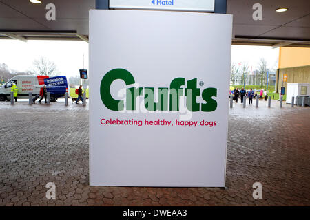 Birmingham, Vereinigtes Königreich. 6. März 2014. Crufts 2014 Hundeausstellung im NEC national Exhibition Centre Birmingham UK England Tag eines der führenden Hundeausstellung und Wettbewerb. Bildnachweis: Paul Thompson News Live /Alamy Live-Nachrichten Stockfoto