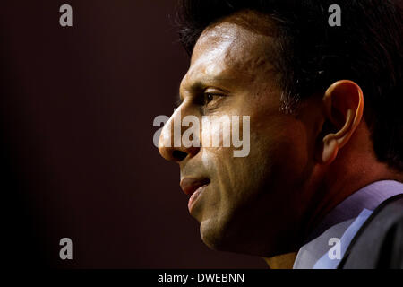 Gouverneur Bobby Jindal von Louisiana spricht bei einer Adresse Delegierten auf die konservativen politischen Aktionskonferenz Stockfoto