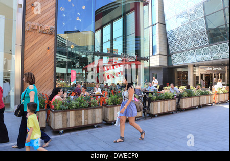 Jamie Oliver italienische Restaurant im Westfield Shopping Centre/Center in Stratford, East London, UK Stockfoto