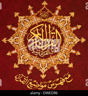 Der Koran (Qur ' an) - islamische heilige Buch Stockfoto