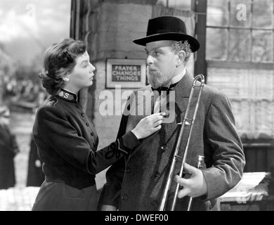 Wendy Hiller und Robert Morley auf - Set des Films, "Major Barbara" unter der Regie von Gabriel Pascal, 1941 Stockfoto