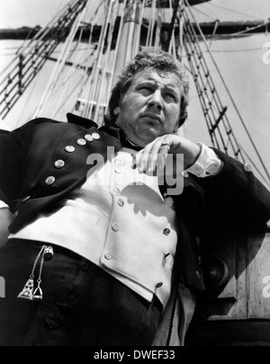 Peter Ustinov, am Set des Films, "Billy Budd" Regie auch Peter Ustinov, 1962 Stockfoto