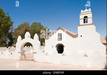 Kirche, San Pedro de Atacama Stockfoto