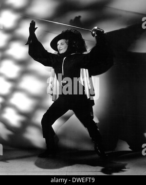 Joan Fontaine, am Set des Films "Frenchman es Creek" unter der Regie von Mitchell Leisen, 1944 Stockfoto