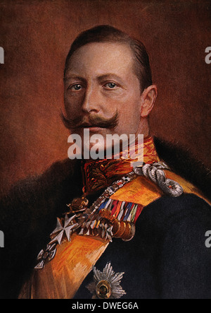 Wilhelm II (1859-1941), Kaiser von Deutschland und König von Preußen (1888 – 1918), Portrait Stockfoto