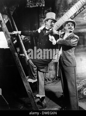 Reinhold Schunzel und Rudolf Forster, am Set des Films, "Die Dreigroschenoper" unter der Regie von G. W. Pabst, 1931 Stockfoto