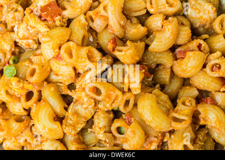 Huhn-Makkaroni Stockfoto