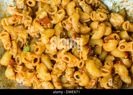 Huhn-Makkaroni Stockfoto