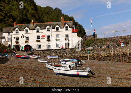 Das Red Lion Hotel in Dorf Clovelly, Devon, England Stockfoto