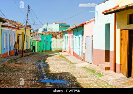 Häusern im Kolonialstil, Trinidad Stockfoto