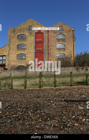 Phoenix Wharf in Wapping Hautpstraße Stockfoto