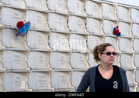 Staten Island September 11 Memorial. Entworfen von Msayuki Sono, würdigt dieses Denkmal 270 Personen von Staten Island Stockfoto