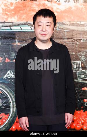 Taipei. 6. März 2014. Förderung von Regisseur Jia Zhangke und Schauspielerin Zhao Tao Film A Touch Of Sin in Taipei auf Donnerstag, 6. März 2014. © TopPhoto/Alamy Live-Nachrichten Stockfoto