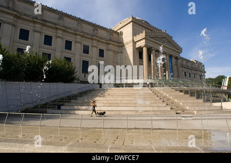 Brooklyn Museum of Art 200 Easterm Parkway. Es wurde unter dem Deckmantel, eines der größten Kunstmuseen der Welt gebaut. Stockfoto