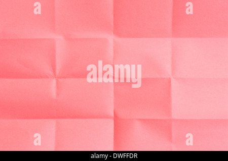 Leer, gefaltet, roten Blatt Papier Stockfoto