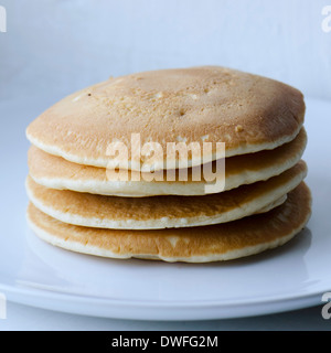 Ein Stapel von amerikanische Pfannkuchen Stockfoto