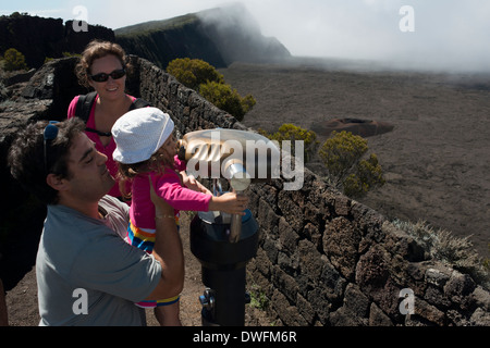 Piton De La Fournaise Vulkan. Piton De La Fournaise ist einer der aktivsten Vulkane der Welt. Piton De La Fournaise Vulkan Stockfoto