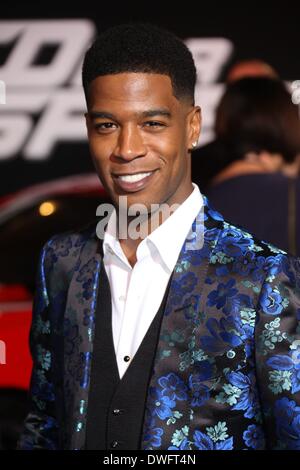 Los Angeles, USA. 6. März 2014. Schauspieler Scott Mescudi aka Kid Cudi besucht die Premiere von Need For Speed in TCL Chinese Theatre in Los Angeles, USA, 6. März 2014. Foto: Hubert Boesl - Live News WIRE SERVICE/Dpa/Alamy Stockfoto