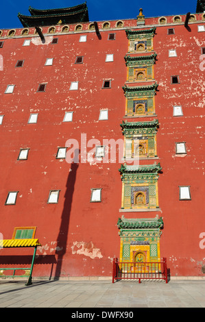 Putuo Zongcheng Tempel. Der rote Palast. Provinz Hebei, Chengde, China. Stockfoto