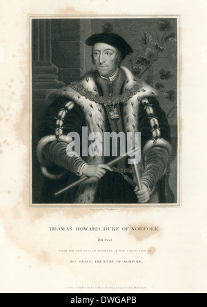 Porträt des Thomas Howard Duke von Norfolk, 1554 Stockfoto