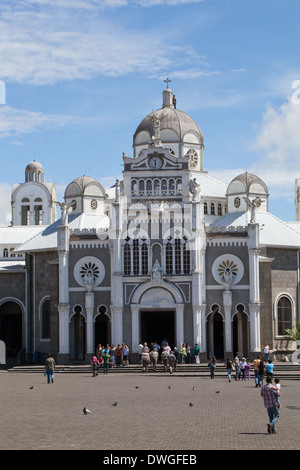 Cartago. Basilica de Nuestra Senora de Los Angeles. Kathedrale unserer lieben Frau von den Engeln. Bedeutendste Kirche Costa Ricas. Stockfoto