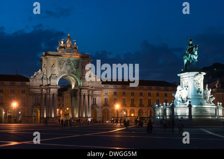 Praca Comercio, Lissabon Stockfoto